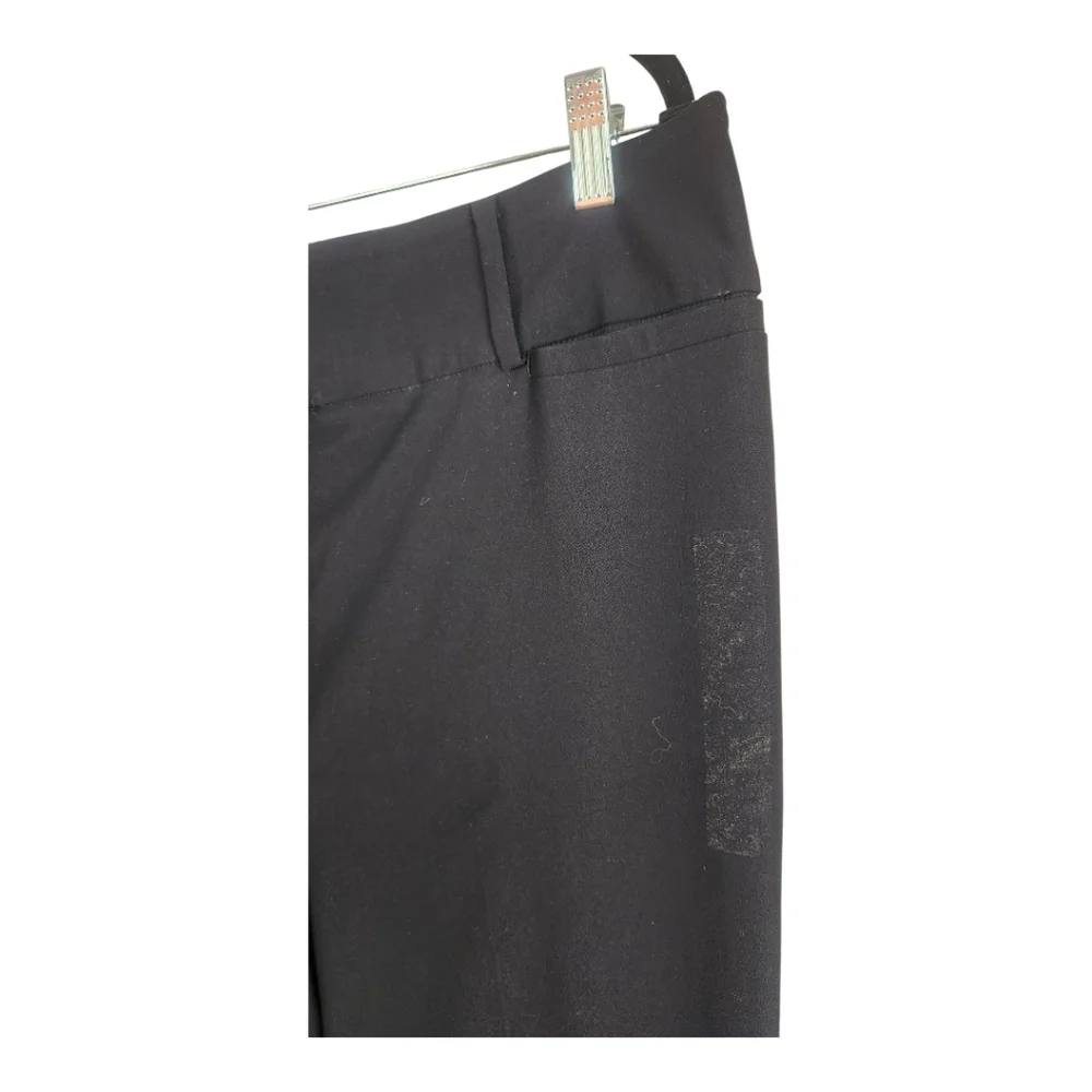 Lane Bryant 4-Season High Rise Straight Leg Pants Size 16 Black Career xl Stretc - Picture 3 of 7